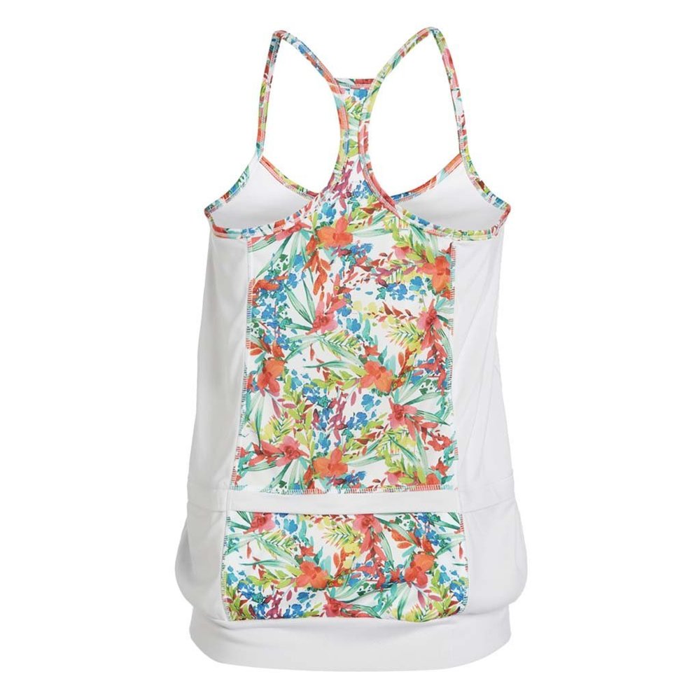 Spaghetti Strap Active Tank Top Pockets Bra Floral